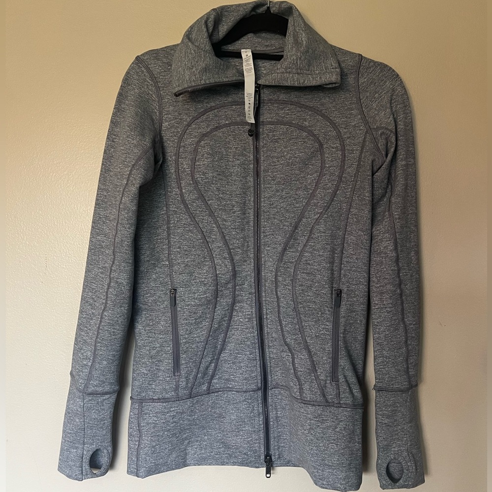 Lululemon In Stride Jacket Heathered Gray NWOT Size 6